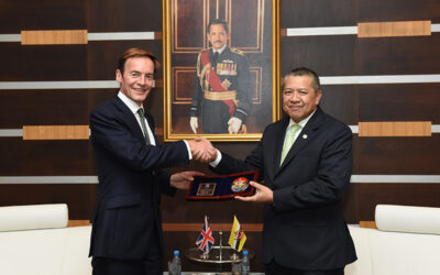 DEPUTY MINISTER OF DEFENCE RECEIVES AN INTRODUCTORY CALL FROM THE BRITISH HIGH COMMISSIONER TO BRUNEI DARUSSALAM