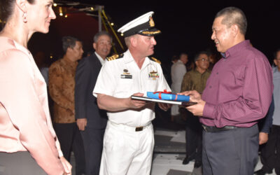 GOODWILL VISIT BY HMAS MELBOURNE (FFG 05), ROYAL AUSTRALIAN NAVY