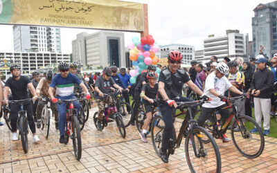 MINDEF & RBAF PARTICIPATE IN ‘RIADAH BERBASIKAL KAYUHAN JUBLI EMAS’