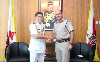 ACTING COMMANDER OF RBAF RECEIVES COURTESY CALL FROM THE DEPUTY DIRECTOR FOR INTERNATIONAL LOGISTICS AND THEATRE SECURITY COOPERATION