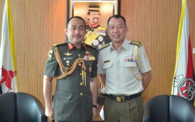 RBAF COMMANDER RECEIVE COURTESY CALL FROM SINGAPORE’S DEFENCE ADVISER