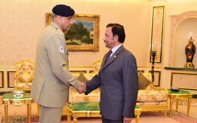HIS MAJESTY THE SULTAN AND YANG DI-PERTUAN OF BRUNEI DARUSSALAM RECEIVES IN AUDIENCE THE CHIEF OF ARMY STAFF, PAKISTAN ARMY