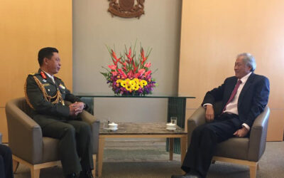 RBAF COMMANDER MAKES INTRODUCTORY VISIT TO REPUBLIC OF SINGAPORE
