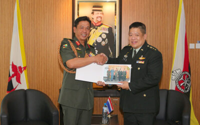 RBAF COMMANDER RECEIVES COURTESY CALL FROM OUTGOING AND INCOMING THAI DEFENCE ATTACHÉS TO BRUNEI DARUSSALAM