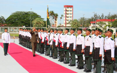 FORMER SINGAPORE CHIEF OF DEFENCE FORCE MAKES FAREWELL CALL ON MINISTRY OF DEFENCE AND RBAF