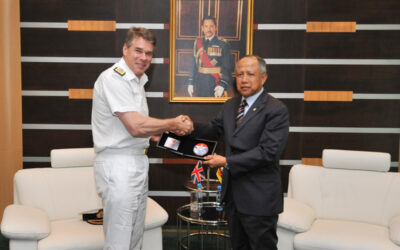 MINDEF AND RBAF RECEIVE COURTESY CALL FROM COMMANDER JOINT HELICOPTER COMMAND, BRITISH ARMED FORCES