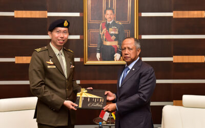 MINISTRY OF DEFENCE AND RBAF RECEIVE INTRODUCTORY VISIT BY SINGAPORE’S NEW CHIEF OF ARMY