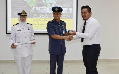 DISTRIBUTION OF POSTERS TO MARK 57th RBAF ANNIVERSARY