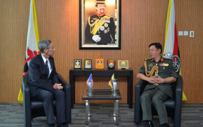 RBAF COMMANDER RECEIVES FAREWELL CALL FROM THE AMBASSADOR OF THE UNITED STATES OF AMERICA TO BRUNEI DARUSSALAM