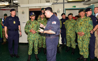 HIS MAJESTY THE SULTAN AND YANG DI-PERTUAN OF BRUNEI DARUSSALAM ATTENDS THE SETIA KAWAN III EXERCISE