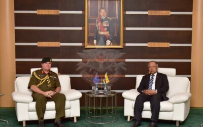 COURTESY CALL TO SECOND MINISTER OF DEFENCE BY CHIEF OF NEW ZEALAND ARMY