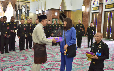 HER ROYAL HIGHNESS THE PRINCESS ROYAL OF THAILAND LEADS CADETS FROM CHULACHOMKLAO ROYAL MILITARY ACADEMY OF THAILAND TO BRUNEI DARUSSALAM