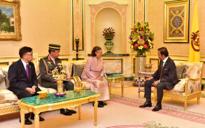 HIS MAJESTY THE SULTAN AND YANG DI-PERTUAN OF BRUNEI DARUSSALAM RECEIVES IN AUDIENCE HER ROYAL HIGHNESS THE PRINCESS ROYAL OF THAILAND