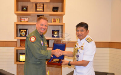 RBN COMMANDER RECEIVES COURTESY CALL FROM UNITED STATES COMMANDER, LOGISTICS GROUP WESTERN PACIFIC