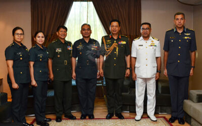 RBAF COMMANDER RECEIVES COURTESY CALL FROM THE DEAN, CORPS OF PROFESSORS, ARMED FORCES OF THE PHILIPPINES