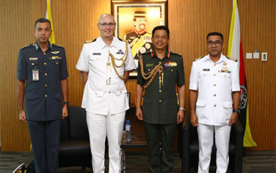 RBAF COMMANDER RECEIVES AN INTRODUCTORY CALL FROM NEW ZEALAND DEFENCE ADVISER ACCREDITED TO BRUNEI DARUSSALAM