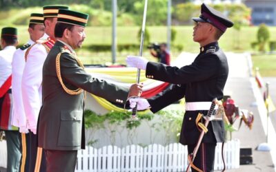 HIS MAJESTY SULTAN AND YANG DI-PERTUAN OF BRUNEI DARUSSALAM GRACES THE SOVEREIGN’S PARADE FOR THE 17th INTAKE OF OFFICER CADETS
