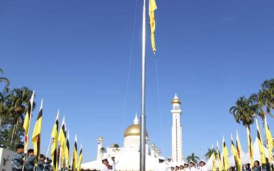 NATIONAL FLAG HOISTING CEREMONY TO MARK BRUNEI DARUSSALAM’S 35th NATIONAL DAY