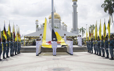FLAG LOWERING CEREMONY IN CONJUNCTION WITH BRUNEI DARUSSALAM’S 35th NATIONAL DAY