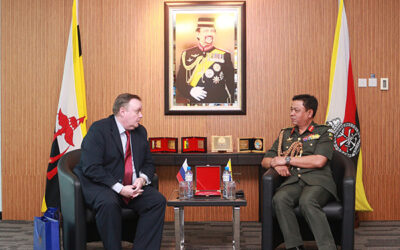 RBAF COMMANDER RECEIVES FAREWELL CALL FROM OF AMBASSADOR OF THE RUSSIAN FEDERATION TO BRUNEI DARUSSALAM