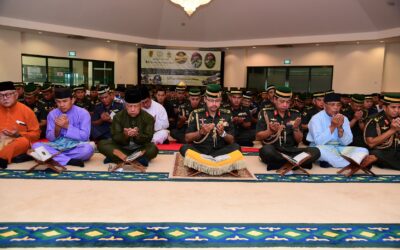 HIS ROYAL HIGHNESS PRINCE HAJI AL-MUHTADEE BILLAH ATTENDS THE 58th RBAF ANNIVERSARY THANKSGIVING CEREMONY