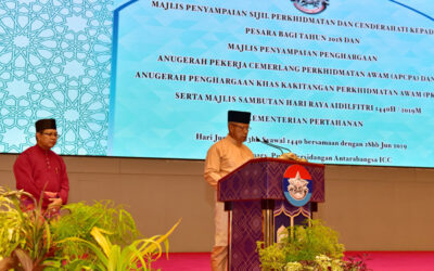 MINISTRY OF DEFENCE RECOGNISES CIVIL SERVANTS DURING HARI RAYA AIDILFITRI CELEBRATION EVENT