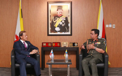 RBAF COMMANDER RECEIVES FAREWELL CALL BY AMBASSADOR OF JAPAN TO BRUNEI DARUSSALAM