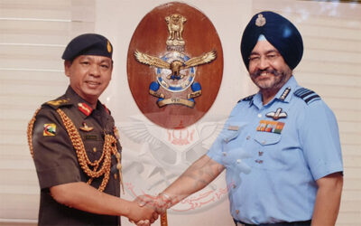 RBAF COMMANDER CONDUCTS INTRODUCTORY VISIT TO THE REPUBLIC OF INDIA
