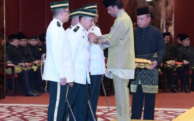 HIS MAJESTY BESTOWS STATE DECORATIONS TO MINDEF AND RBAF OFFICERS AND PERSONNEL