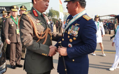 RBAF COMMANDER ATTENDS THE COMMEMORATION OF THE 74th ANNIVERSARY OF THE INDONESIAN NATIONAL ARMED FORCES DAY