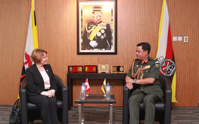 RBAF COMMANDER RECEIVES AN INTRODUCTORY CALL FROM HIGH COMMISSIONER OF CANADA TO BRUNEI DARUSSALAM