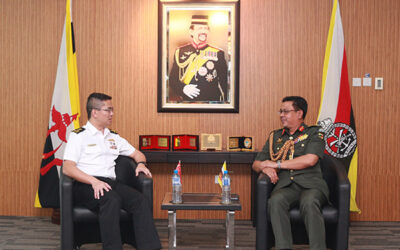 RBAF COMMANDER RECEIVES COURTESY CALL FROM CHIEF OF NAVY, REPUBLIC OF SINGAPORE NAVY
