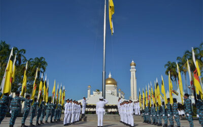 NATIONAL FLAG HOISTING CEREMONY TO MARK BRUNEI DARUSSALAM’S 36th NATIONAL DAY