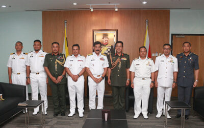 RBAF COMMANDER RECEIVES COURTESY CALL FROM THE COMMANDER EASTERN FLEET, ROYAL MALAYSIAN NAVY