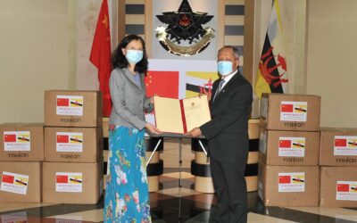 OFFICIAL HANDOVER OF MEDICAL EQUIPMENT DONATION FROM THE PEOPLE’S REPUBLIC OF CHINA TO MINISTRY OF DEFENCE AND RBAF