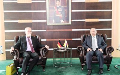 AMBASSADOR OF GERMANY PAID FAREWELL CALL ON SECOND MINISTER OF DEFENCE