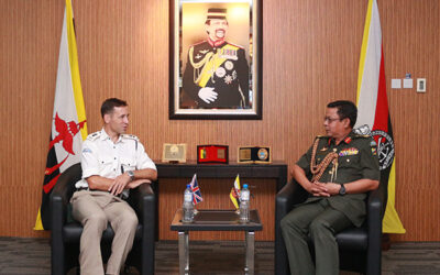 COMMANDER OF BRITISH FORCES BRUNEI AND COMMANDING OFFICER OF THE SECOND BATTALION ROYAL GURKHA RIFLES PAYS FAREWELL CALL ON RBAF COMMANDER