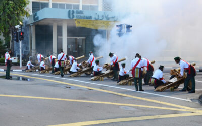 21 GUN SALUTE ENLIVEN HIS MAJESTY SULTAN DAN YANG DI-PERTUAN NEGARA BRUNEI DARUSSALAM’S 74th BIRTHDAY