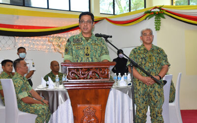 FAREWELL CEREMONY FOR RBAF COMMANDER AT TRAINING INSTITUTE OF THE ROYAL BRUNEI ARMED FORCES