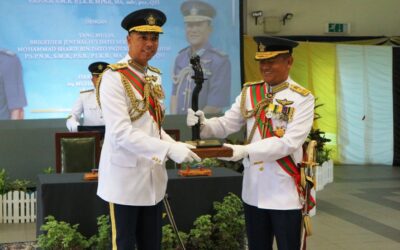HANDOVER CEREMONY FOR COMMANDER OF ROYAL BRUNEI AIR FORCE