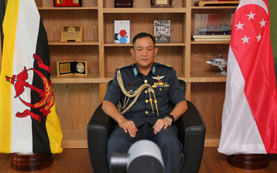 RBAF COMMANDER CONVENED A VIDEO CONFERENCE WITH THE CHIEF OF DEFENCE FORCE, SINGAPORE ARMED FORCES