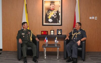 RBAF COMMANDER RECEIVES FAREWELL CALL FROM THE DEFENSE AND ARMED FORCES ATTACHE REPUBLIC OF THE PHILIPPINES TO BRUNEI DARUSSALAM