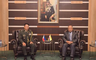 FAREWELL CALL TO SECOND MINISTER OF DEFENCE BY OUTGOING DEFENCE AND ARMED FORCES ATTACHE OF REPUBLIC OF THE PHILIPPINES TO BRUNEI DARUSSALAM