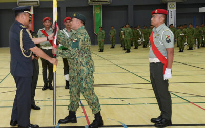 FLAG HANDOVER CEREMONY TO MEMBERS OF THE THIRD INDEPENDENT DECOMMISSIONING BODY VERIFICATION, MONITORING AND ASSISTANCE TEAM (IDB VMAT)