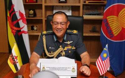 RBAF COMMANDER CONVENED A VIDEO CONFERENCE WITH CHIEF OF DEFENCE FORCE, MALAYSIAN ARMED FORCES