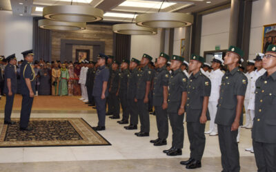 APPOINTMENT CEREMONY FOR THE 20th INTAKE OF OFFICER CADET SCHOOL, DEFENCE ACADEMY RBAF