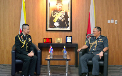RBAF COMMANDER RECEIVES FAREWELL CALL FROM THE DEFENCE ATTACHE OF THAILAND TO BRUNEI DARUSSALAM