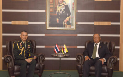 MINISTER OF DEFENCE II RECEIVES FAREWELL CALL BY THE DEFENCE ATTACHÉ OF THE KINGDOM OF THAILAND TO BRUNEI DARUSSALAM