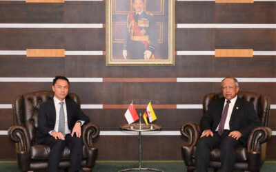 MINISTER OF DEFENCE II RECEIVES INTRODUCTORY CALL FROM HIGH COMMISSIONER OF THE REPUBLIC OF SINGAPORE TO BRUNEI DARUSSALAM