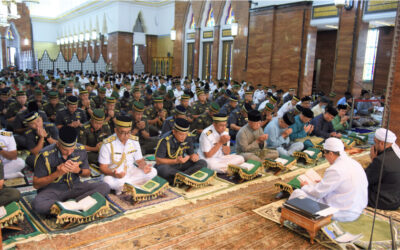 MINISTRY OF DEFENCE AND RBAF HELD TAHLIL FUNCTION AT SULTAN OMAR ‘ALI SAIFUDDIEN MOSQUE